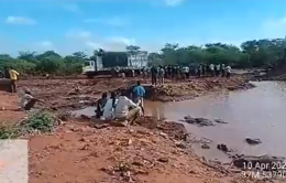 A screengrab image of the Nairobi-Garissa highway.